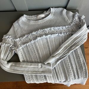 John + Jenn Blue Textured Sweater